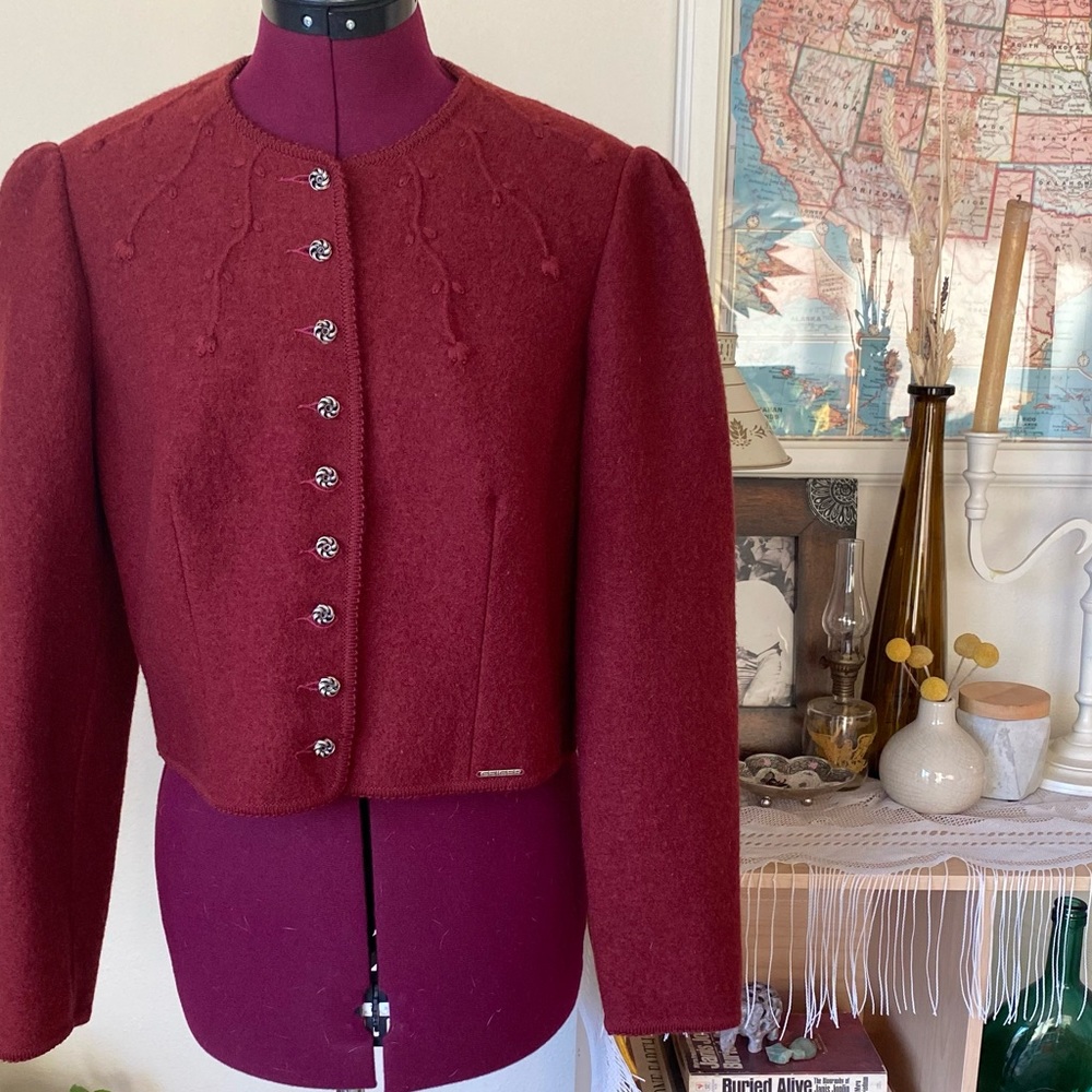 Vintage Boiled Wool Geiger Walk Jacket by Geiger Tyrol